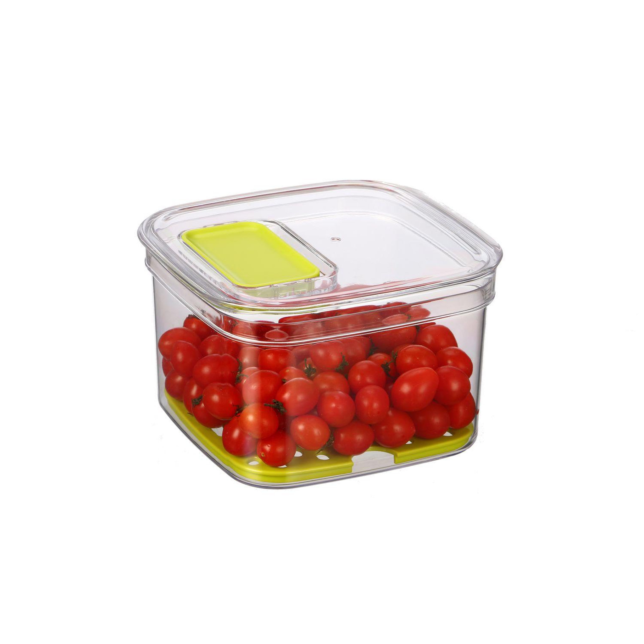 Voir la diapositive 2 : MENASTYL CUISSON Boîte de conservation à valve - 17,5 x 16 cm - Transparent