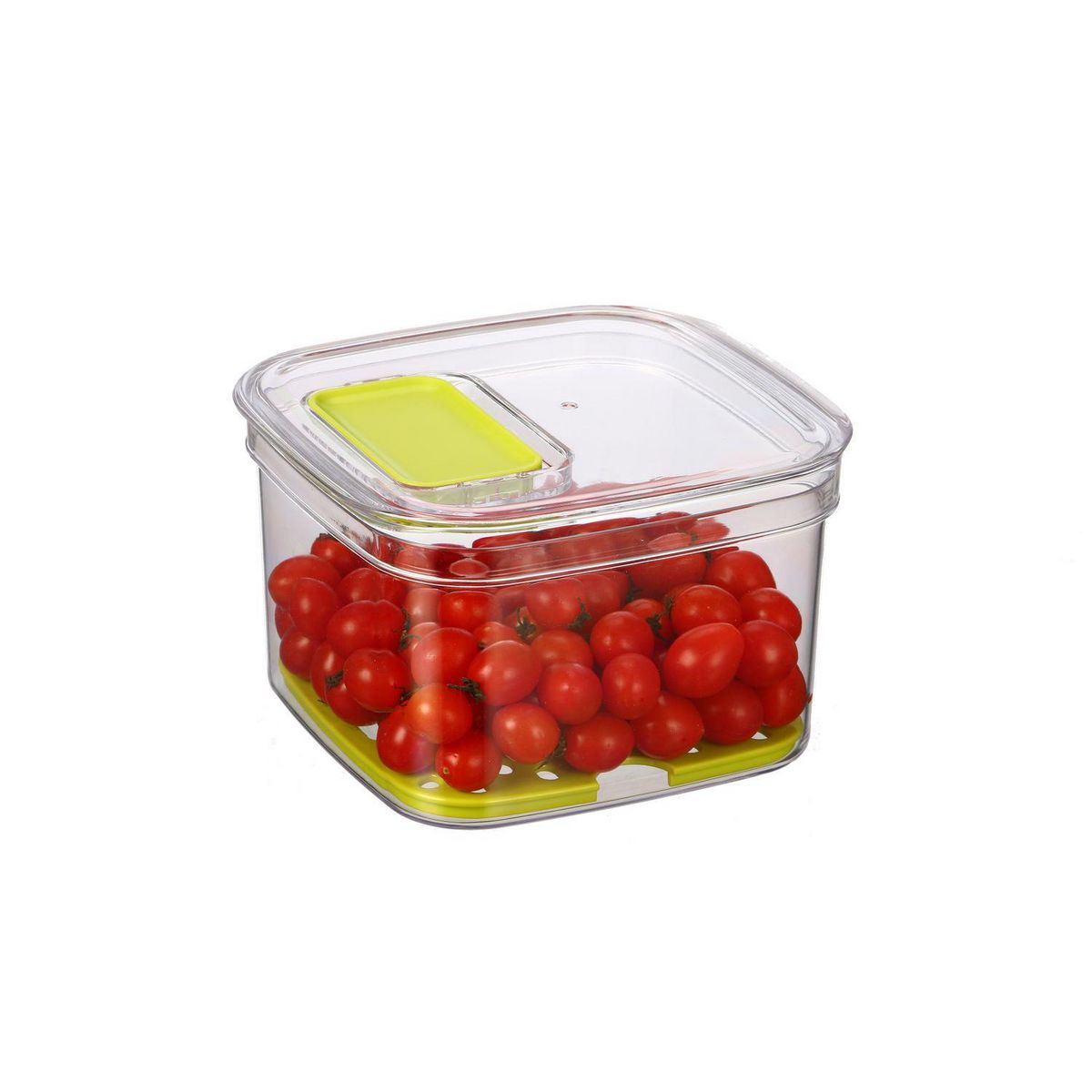 MENASTYL CUISSON Boîte de conservation à valve - 17,5 x 16 cm - Transparent