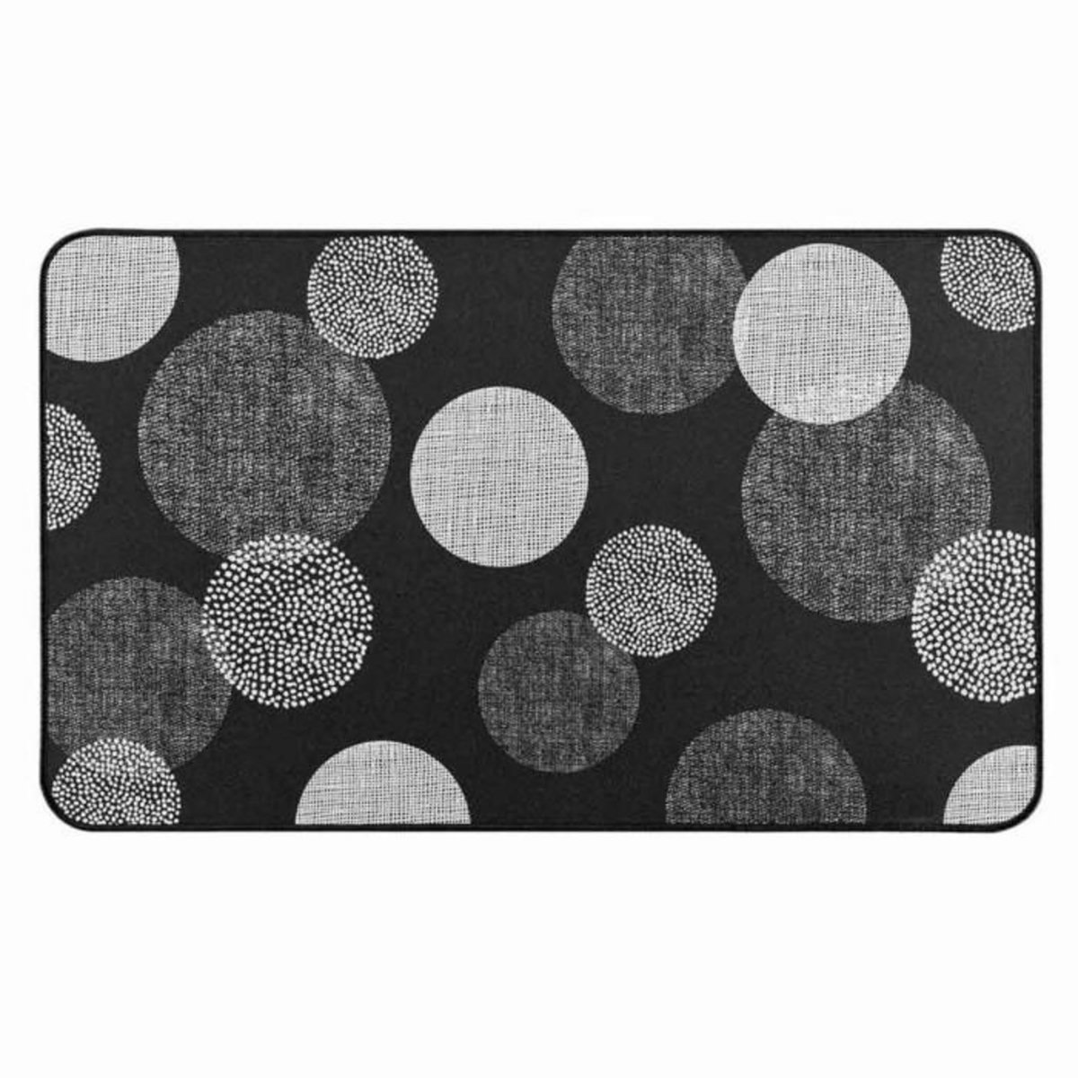 Paris Prix Tapis Déco Imprimé  Oxana  45x75cm Noir