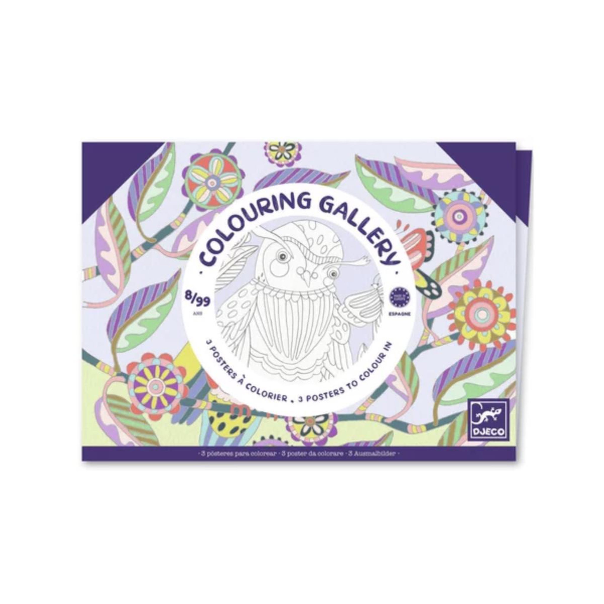 Djeco COLOURING GALLERY  - Oiseaux