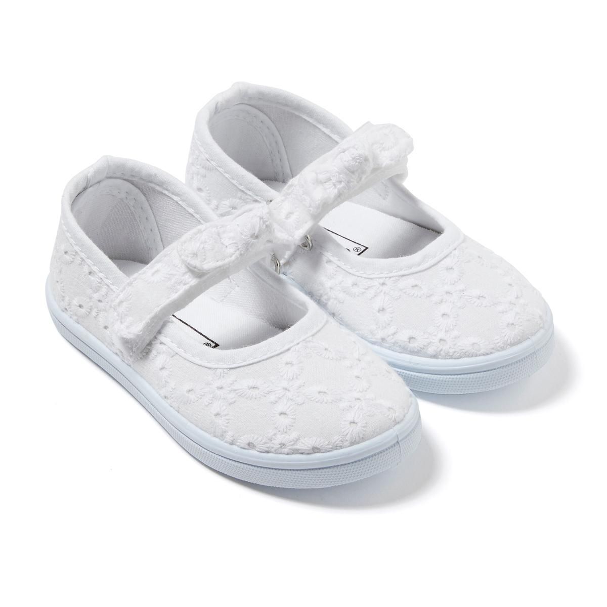 Baskets en toile bébé fille