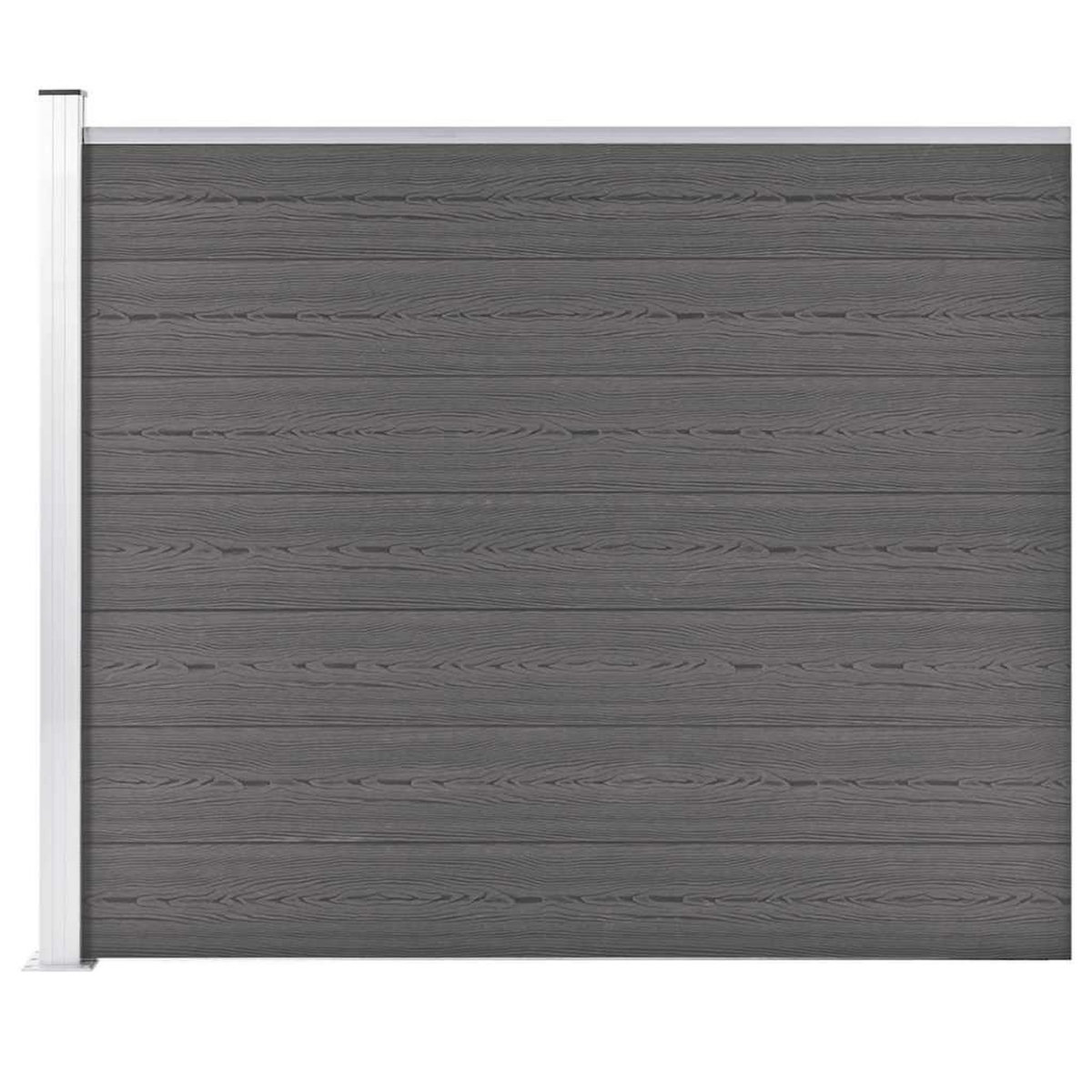 VIDAXL Panneau de cloture WPC 175x146 cm Gris