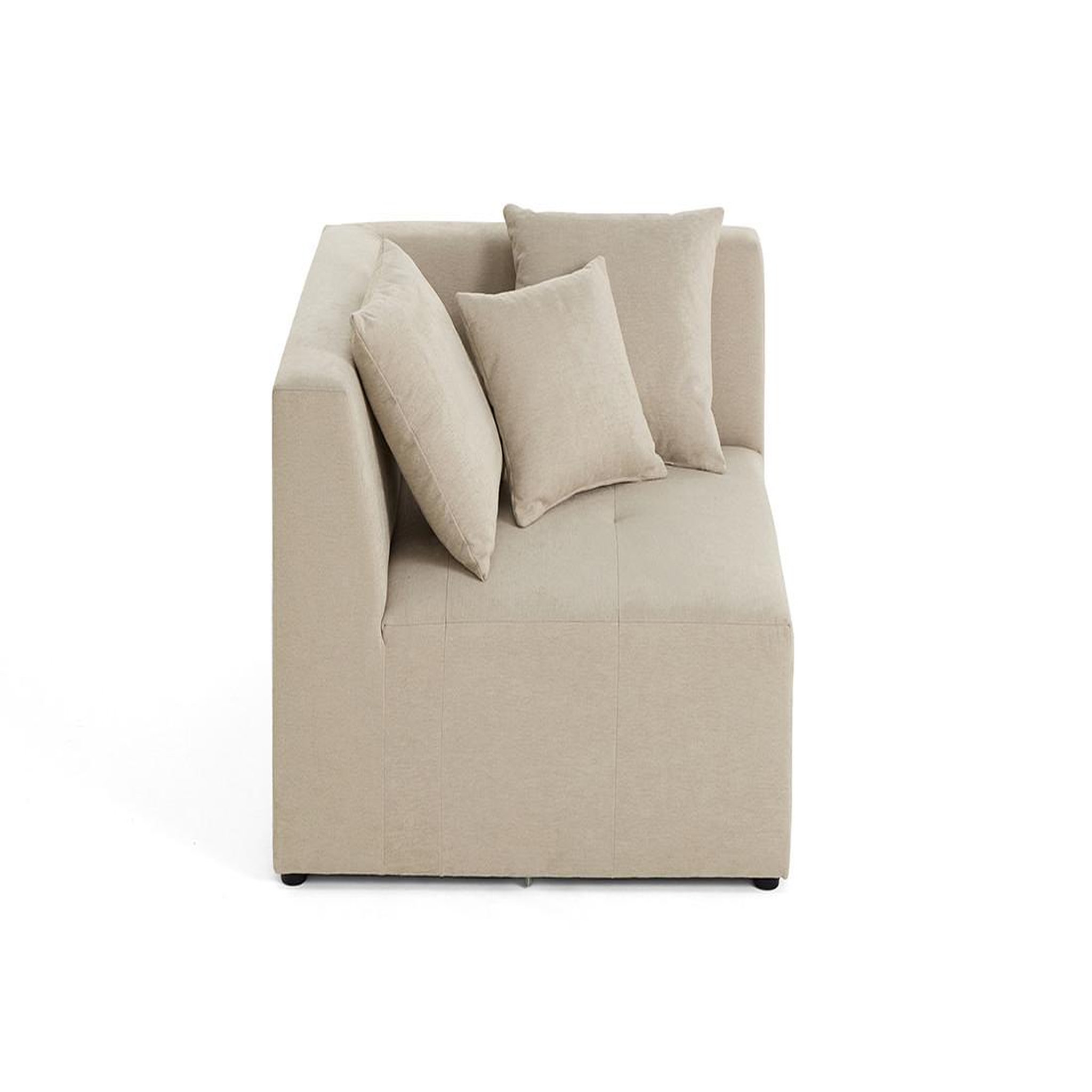 Voir la diapositive 6 : BEST MOBILIER Amalfi - module d'angle réversible - en tissu