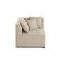 Voir la diapositive 6 : LISA DESIGN Amalfi - module d'angle réversible - en tissu