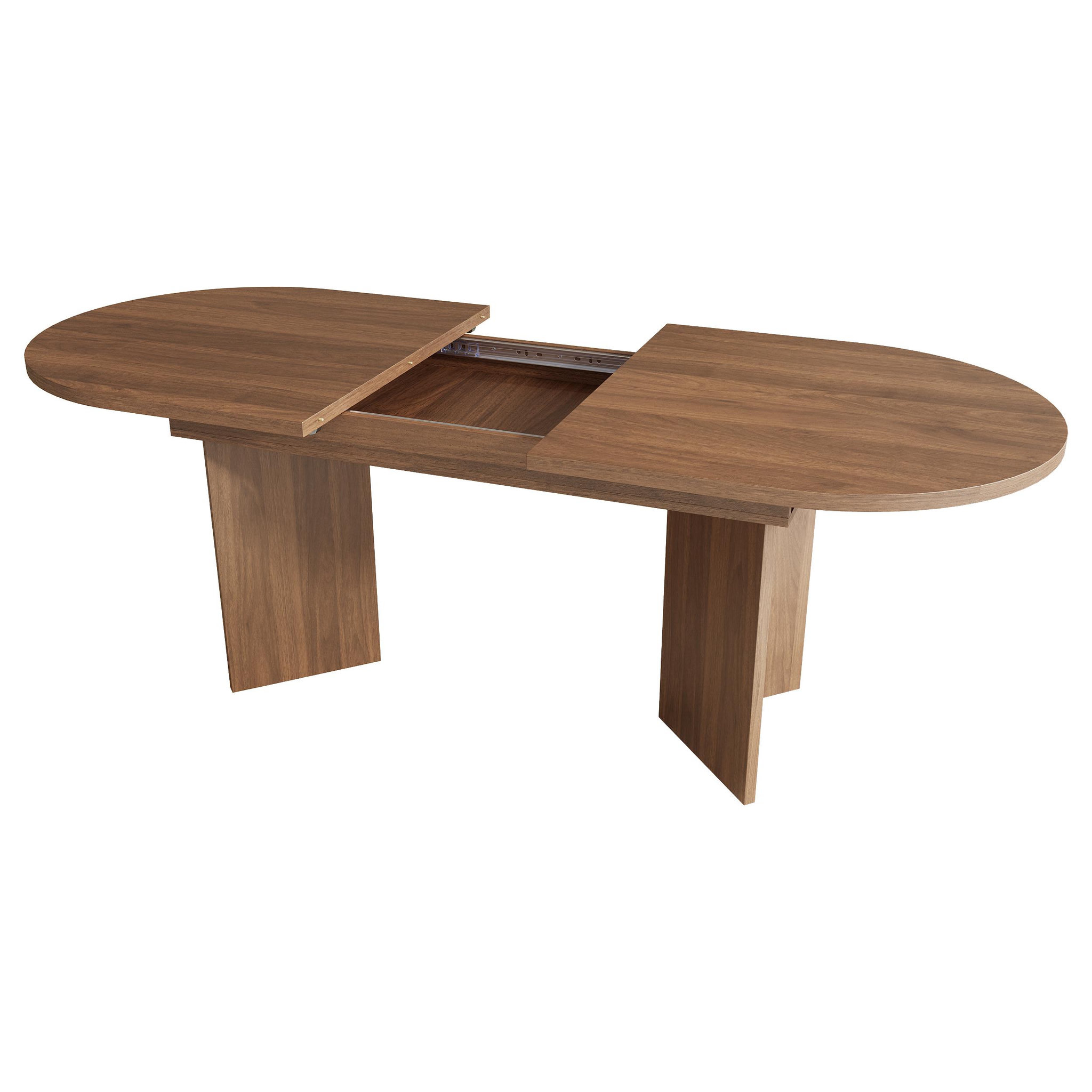 Voir la diapositive 5 : MERAX Table extensible 120/160x80 cm pour 4-6 personnes avec angles arrondis