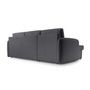 Voir la diapositive 6 : BEST MOBILIER Pocatello - canapé d'angle réversible 4 places - convertible avec coffre - en tissu bouclette
