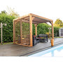 Voir la diapositive 4 : Hisense Pergola 7.32m² bois traité - tho2331vt