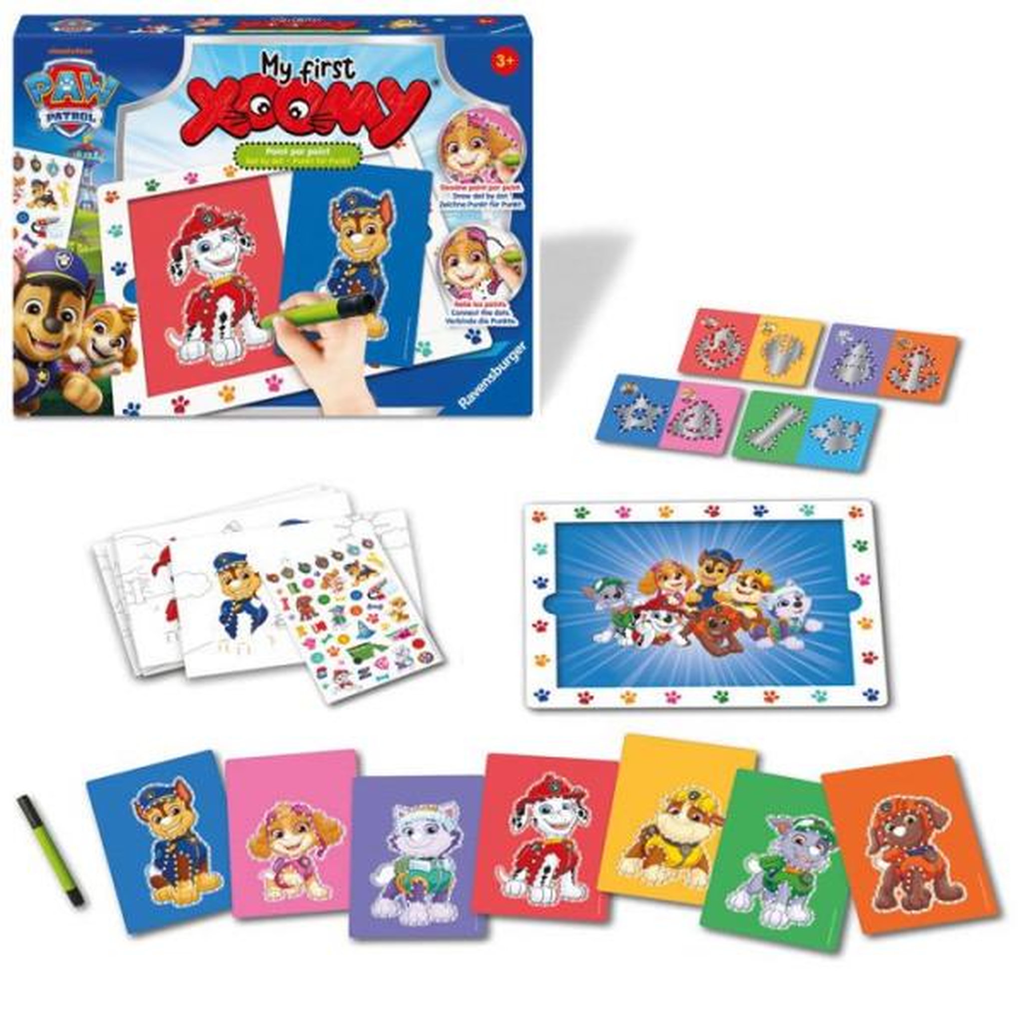 Voir la diapositive 2 : RAVENSBURGER Ravensburger – My First Xoomy® Pat'Patrouille – Point par Point – Mes premiers dessins – Dessin – Loisir créatif-Dè