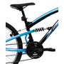 Voir la diapositive 3 : Vélo enfant (140/160 cm) - VTT 24'' Tout Suspendu  Teens   - Fourche télescopique - Cadre acier suspendu - 18 Vitesses - Dérailleur Shimano TY21 - Freins V-Brake et Jantes en aluminium