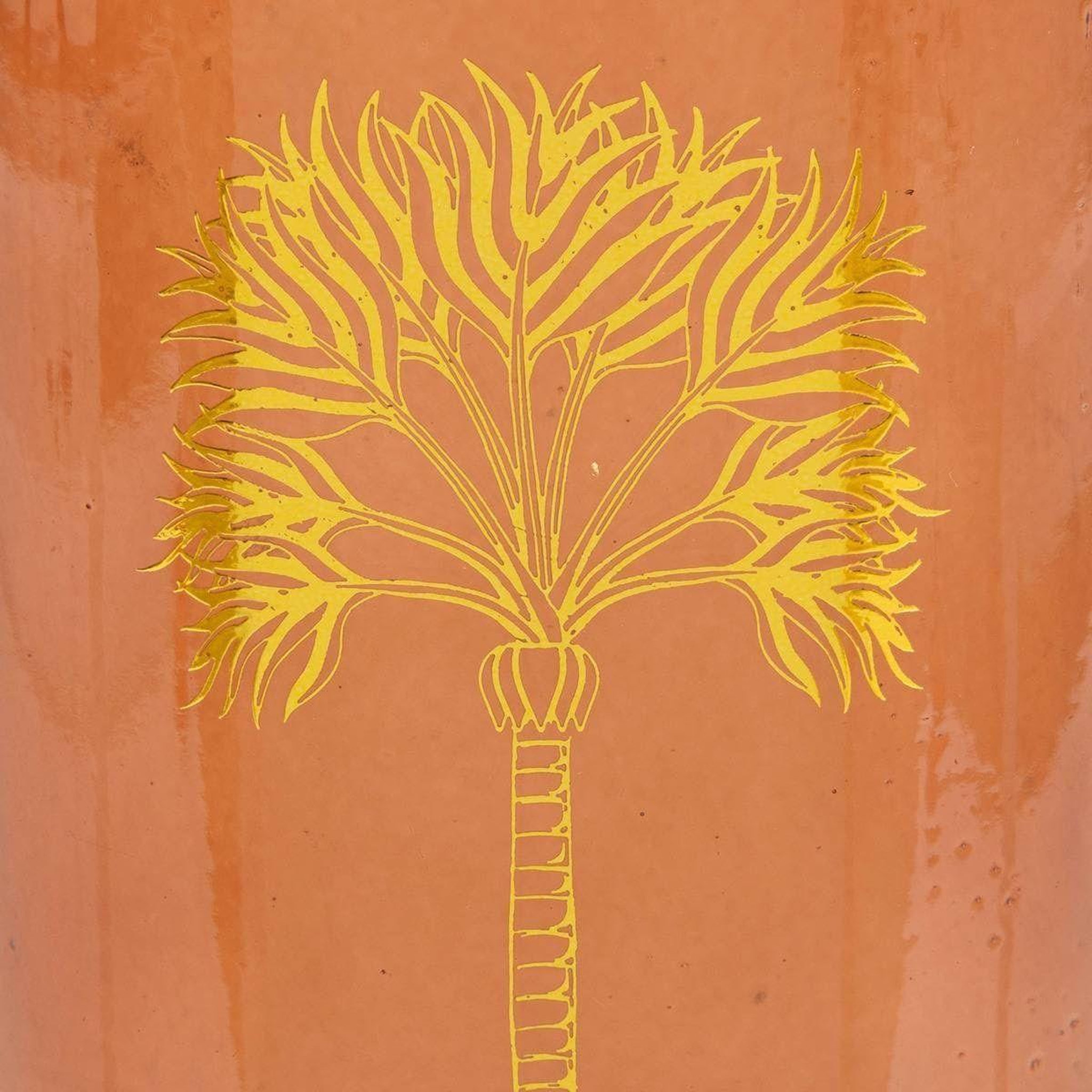 Voir la diapositive 2 : ATMOSPHERA Vase bouteille déco  tropical boudoir  22cm ambre