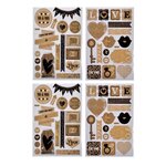 Paris Prix Lot de 2 Planches de Stickers  Love  Naturel