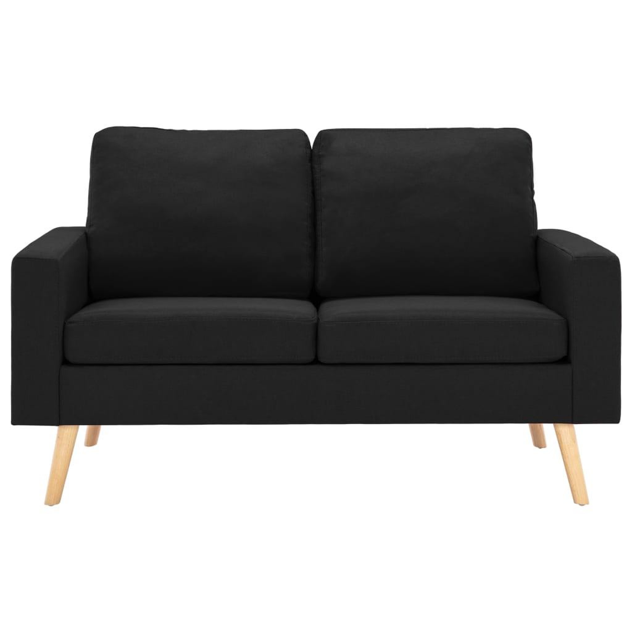 Voir la diapositive 3 : VIDAXL Ensemble de canapes 2 pcs Tissu Noir