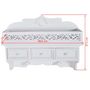 Voir la diapositive 6 : VIDAXL Etagere murale avec 3 tiroirs 2 crochets