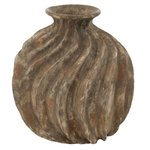 Paris Prix Vase Ballon en Résine  Antique  34cm Multicolore