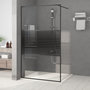 Voir la diapositive 1 : VIDAXL Paroi de douche Noir 115x195 cm Verre ESG transparent