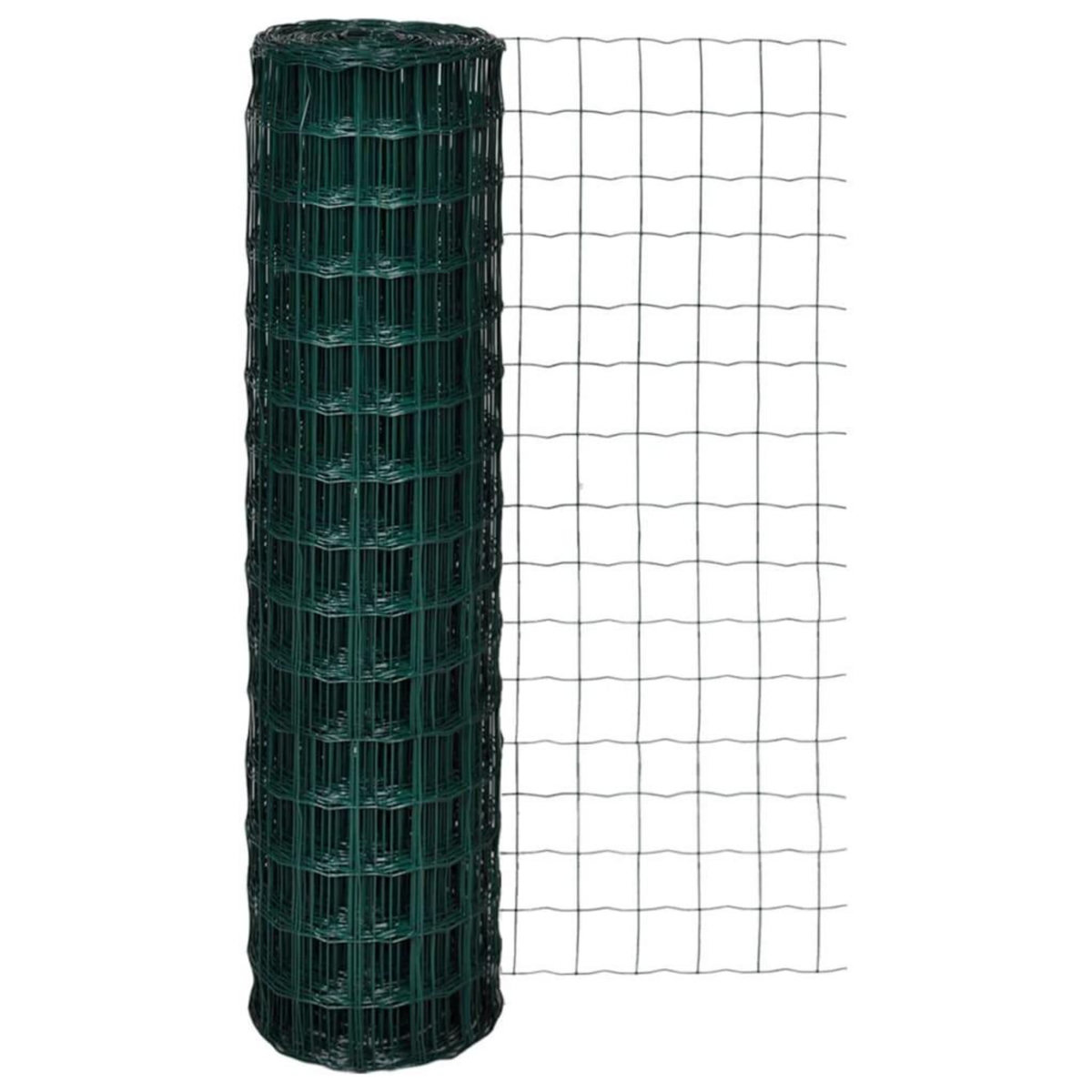 VIDAXL Cloture euro Acier 10 x 1,5 m Vert
