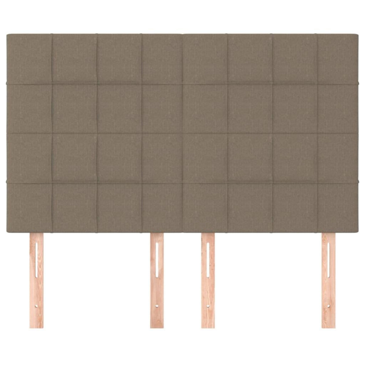 VIDAXL Tetes de lit 4 pcs Taupe 72x5x78/88 cm Tissu