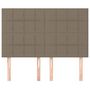 Voir la diapositive 3 : VIDAXL Tetes de lit 4 pcs Taupe 72x5x78/88 cm Tissu