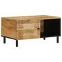 Voir la diapositive 1 : VIDAXL Table basse 80x50x40 cm bois de manguier massif
