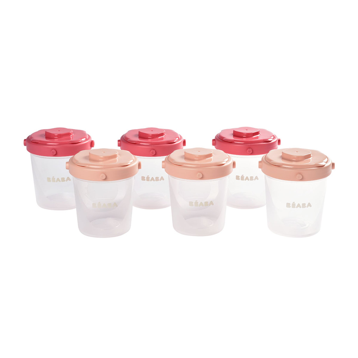 BEABA Lot de 6 portions clip 2ème âge 200ml 