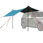 VIDAXL Tente de voiture bleu impermeable