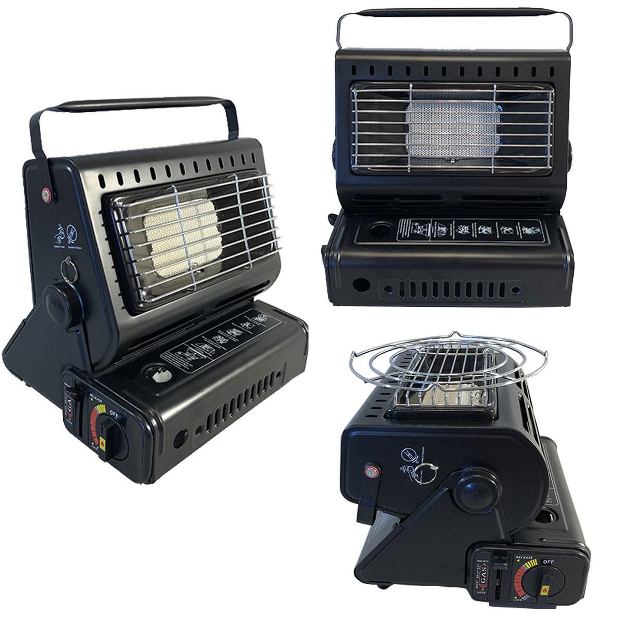 Voir la diapositive 2 : NIKLAS Chauffage à gaz portable 1300W Céramique Réglable Pêche Camping Outdoor NIKLAS