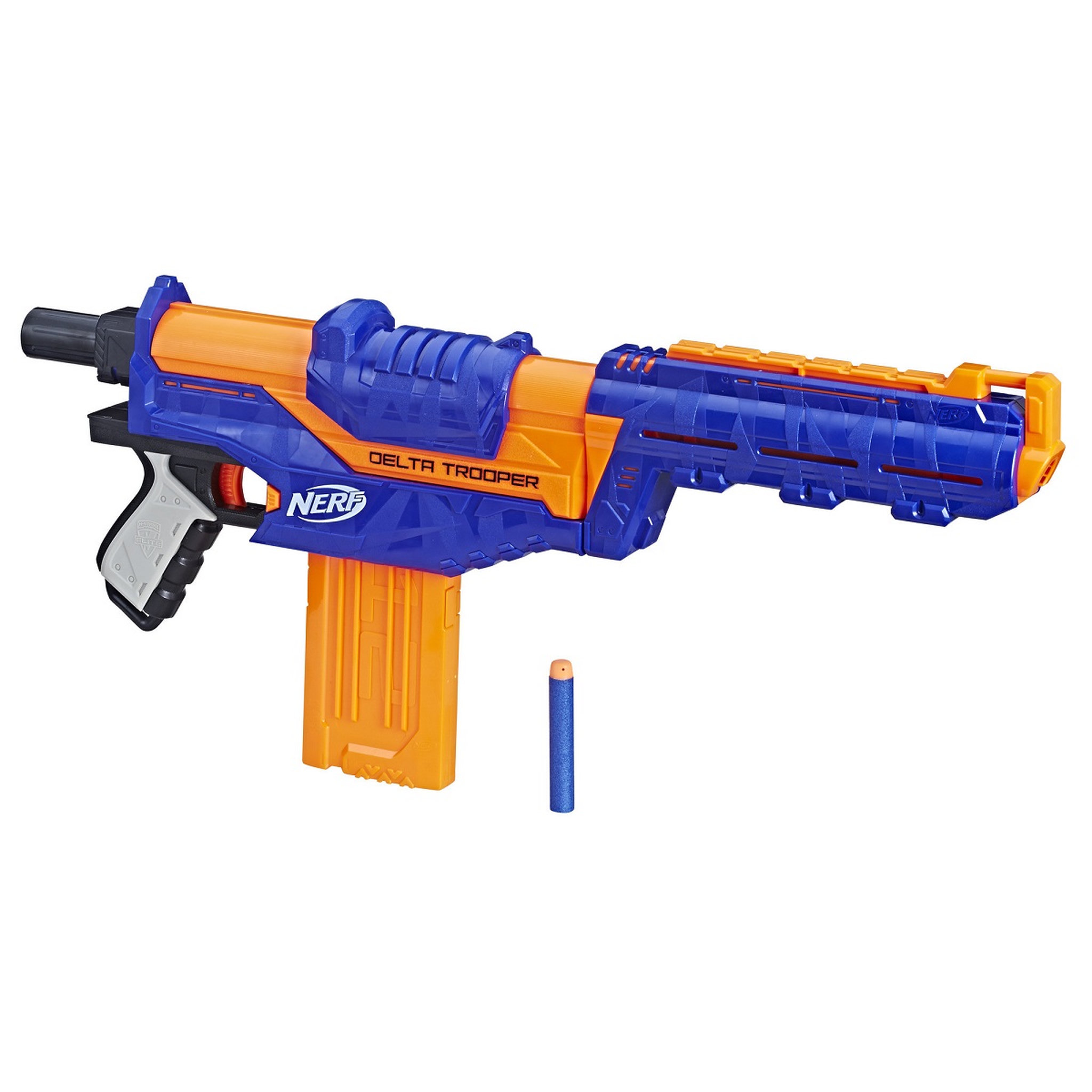Voir la diapositive 2 : HASBRO Pistolet Nerf Elite Delta Trooper et Fléchettes Nerf Elite Officielles