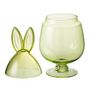Voir la diapositive 2 : Paris Prix Bocal Design en Verre  Lapin II  38cm Vert