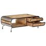 Voir la diapositive 5 : VIDAXL Table basse 100x50x35 cm Bois de manguier massif