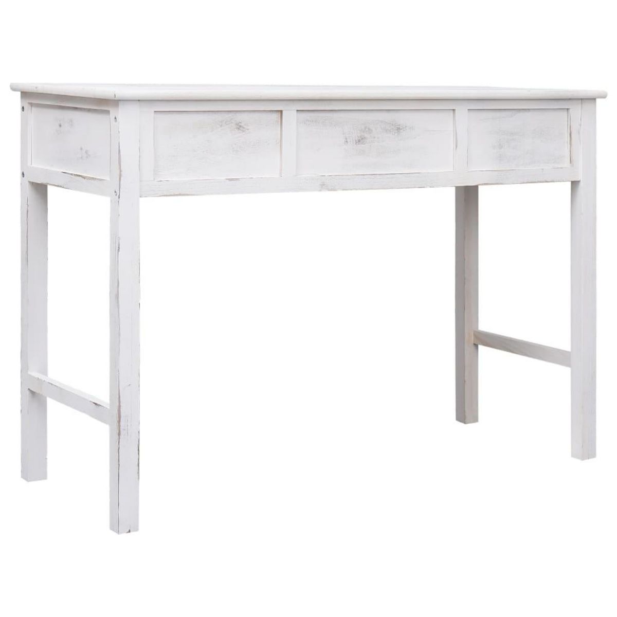 VIDAXL Table console Blanc antique 110 x 45 x 76 cm Bois