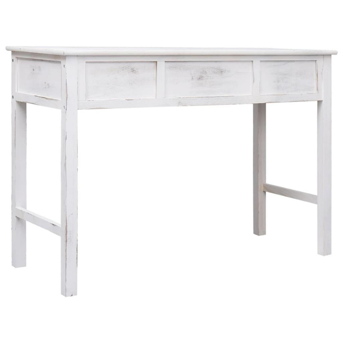 VIDAXL Table console Blanc antique 110 x 45 x 76 cm Bois