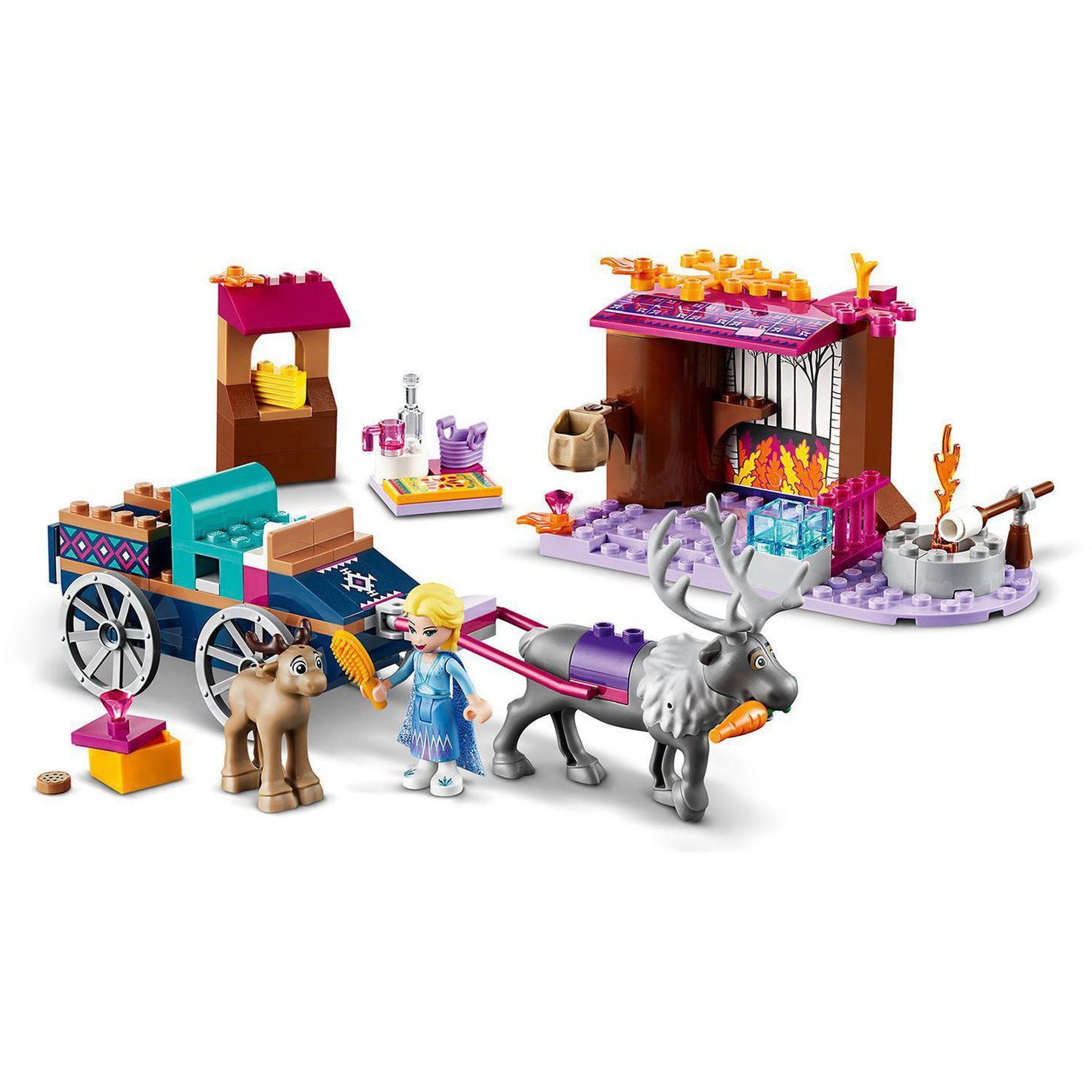 Voir la diapositive 3 : LEGO Disney 41166 L&rsquo;Aventure en Calèche d&rsquo;Elsa, Jouet, Écurie, Princesse Elsa et Figurines