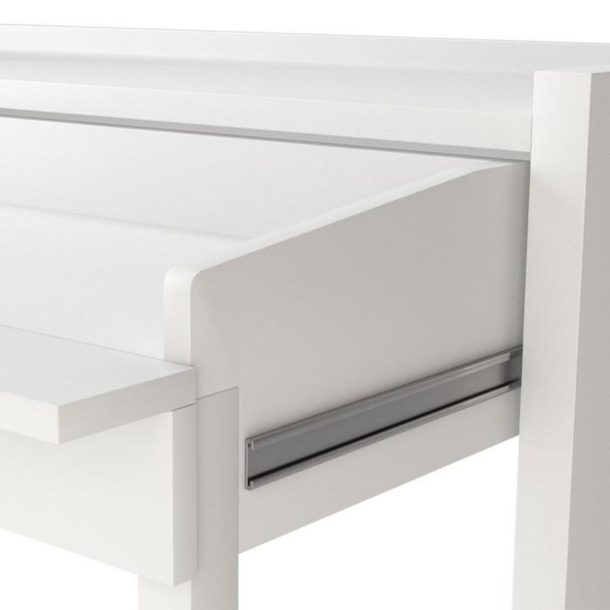 Paris Prix Console Bureau Extensible  Lana  110cm Blanc