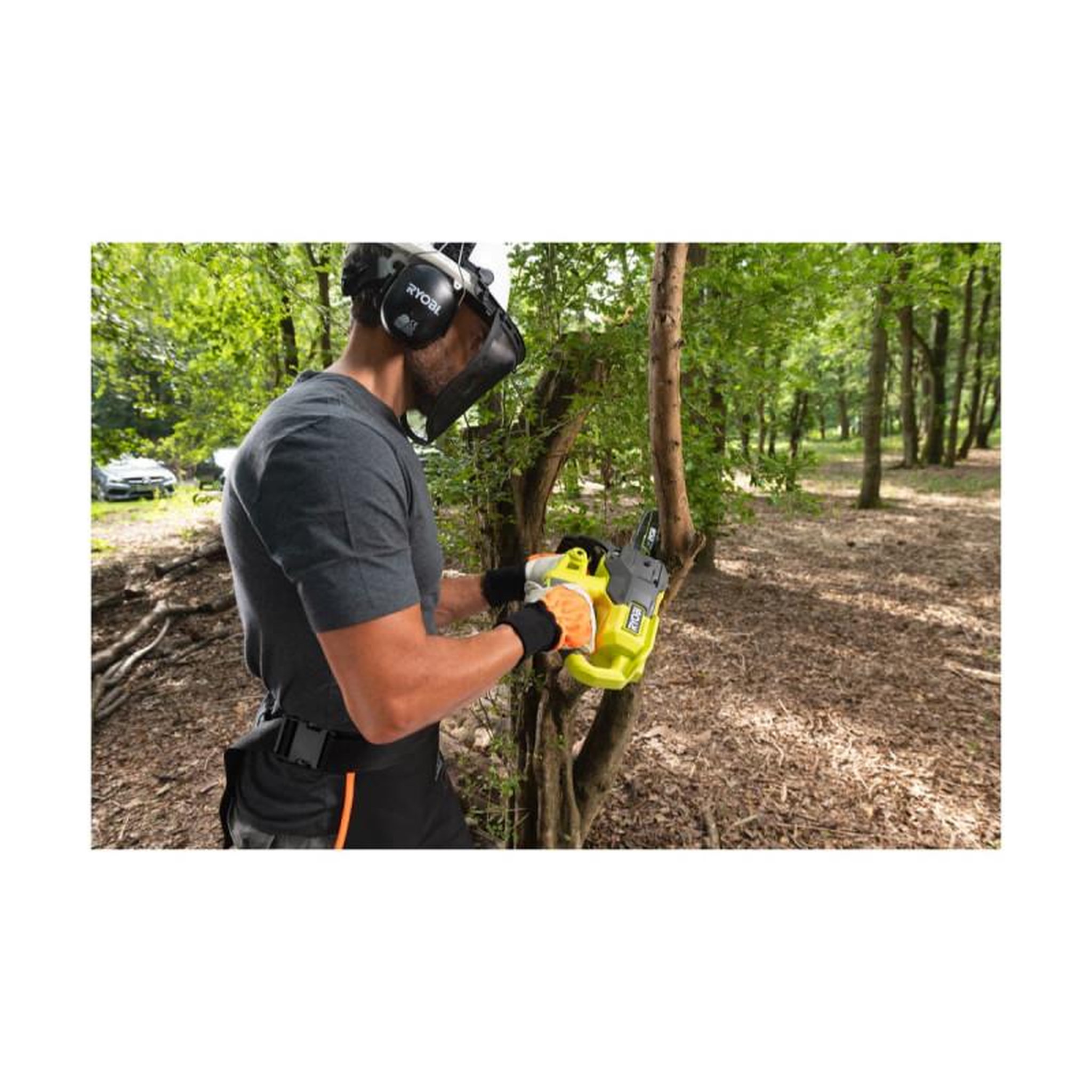 Voir la diapositive 2 : Ryobi Tronçonneuse ryobi 18v one+ - sans batterie ni chargeur - ry18cs20a-0