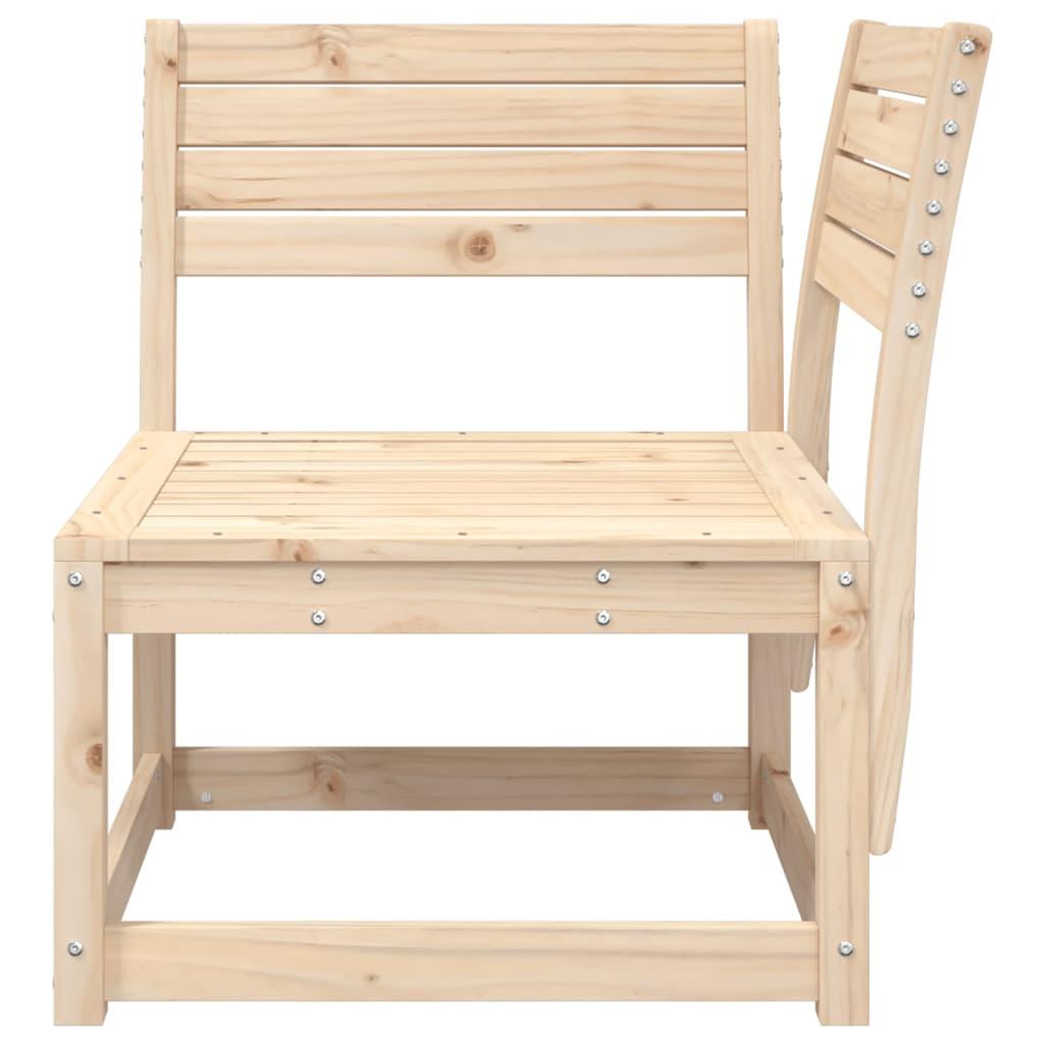 Voir la diapositive 4 : VIDAXL Canape d'angle de jardin 73x73x78cm bois pin massif