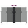 Voir la diapositive 5 : VIDAXL Auvent lateral retractable anthracite 140x1000 cm