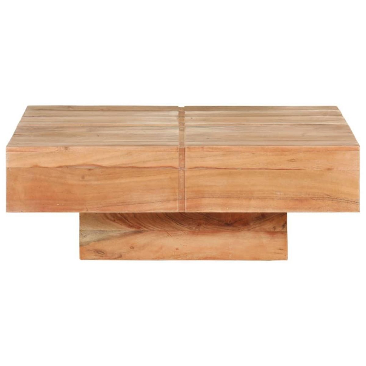 VIDAXL Table basse 80x80x28 cm Bois d'acacia massif