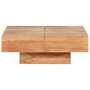 Voir la diapositive 2 : VIDAXL Table basse 80x80x28 cm Bois d'acacia massif