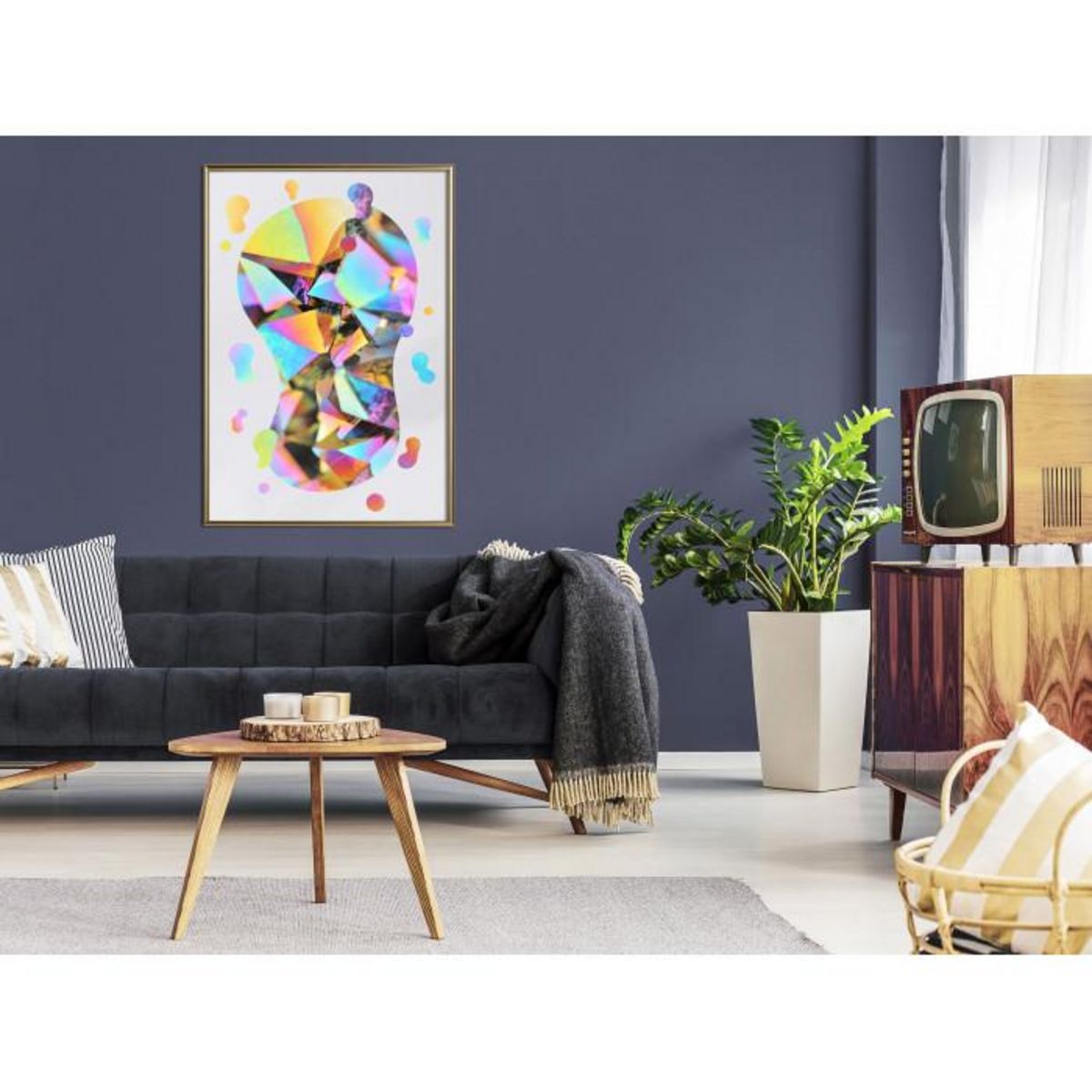 Paris Prix Affiche Murale Encadrée  Abstract Light Bulb