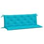 Voir la diapositive 2 : VIDAXL Coussins de banc de jardin lot de 2 turquoise 150x50x7 cm tissu