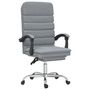 Voir la diapositive 2 : VIDAXL Fauteuil de massage inclinable de bureau Gris clair Tissu