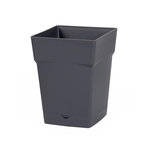 Eda Pot Polypropylène 13641 G.Ant L.17.4 X L.17.4 X H.17 Cm Anthracite