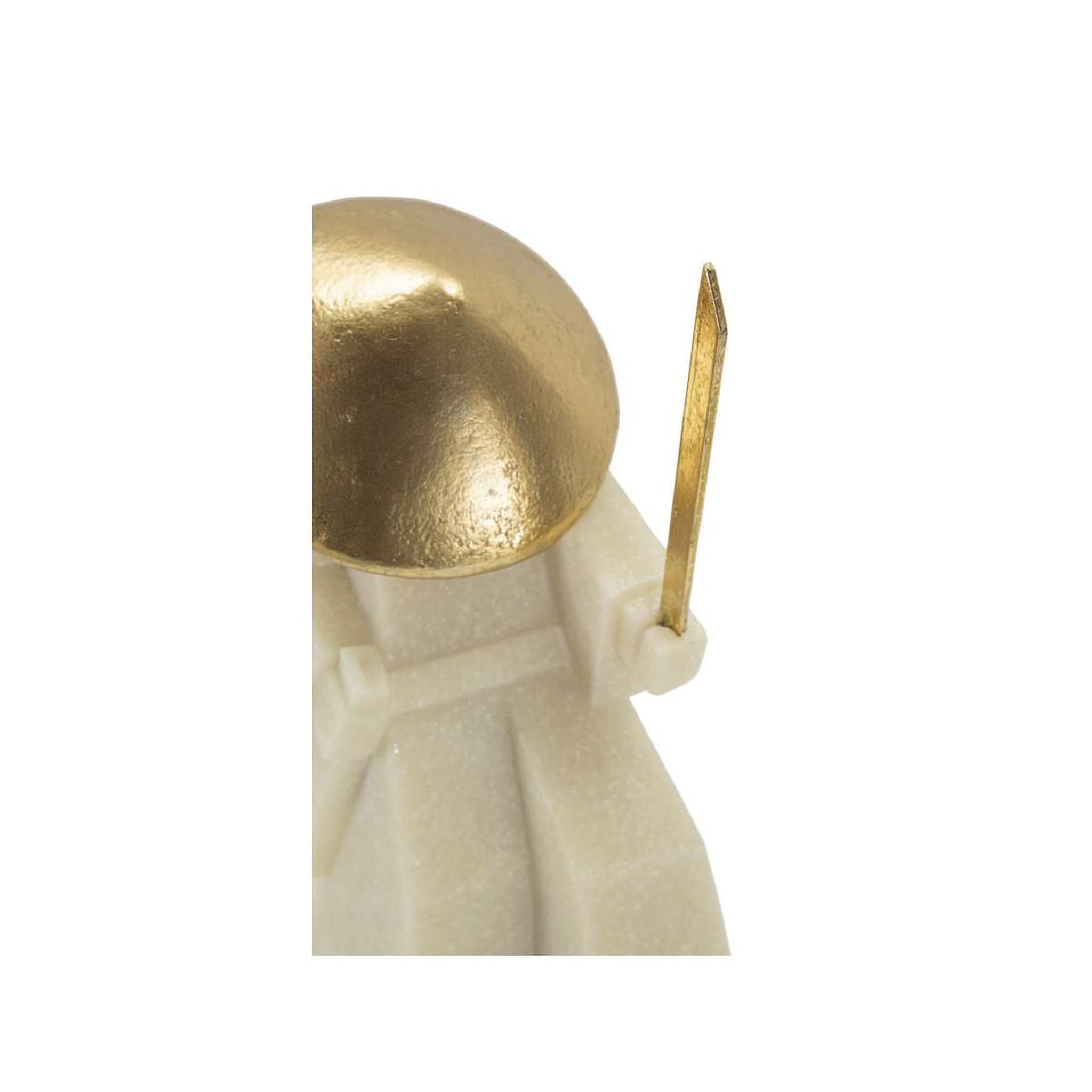 Voir la diapositive 5 : Paris Prix Statuette déco samouraï  toku  24cm blanc & or