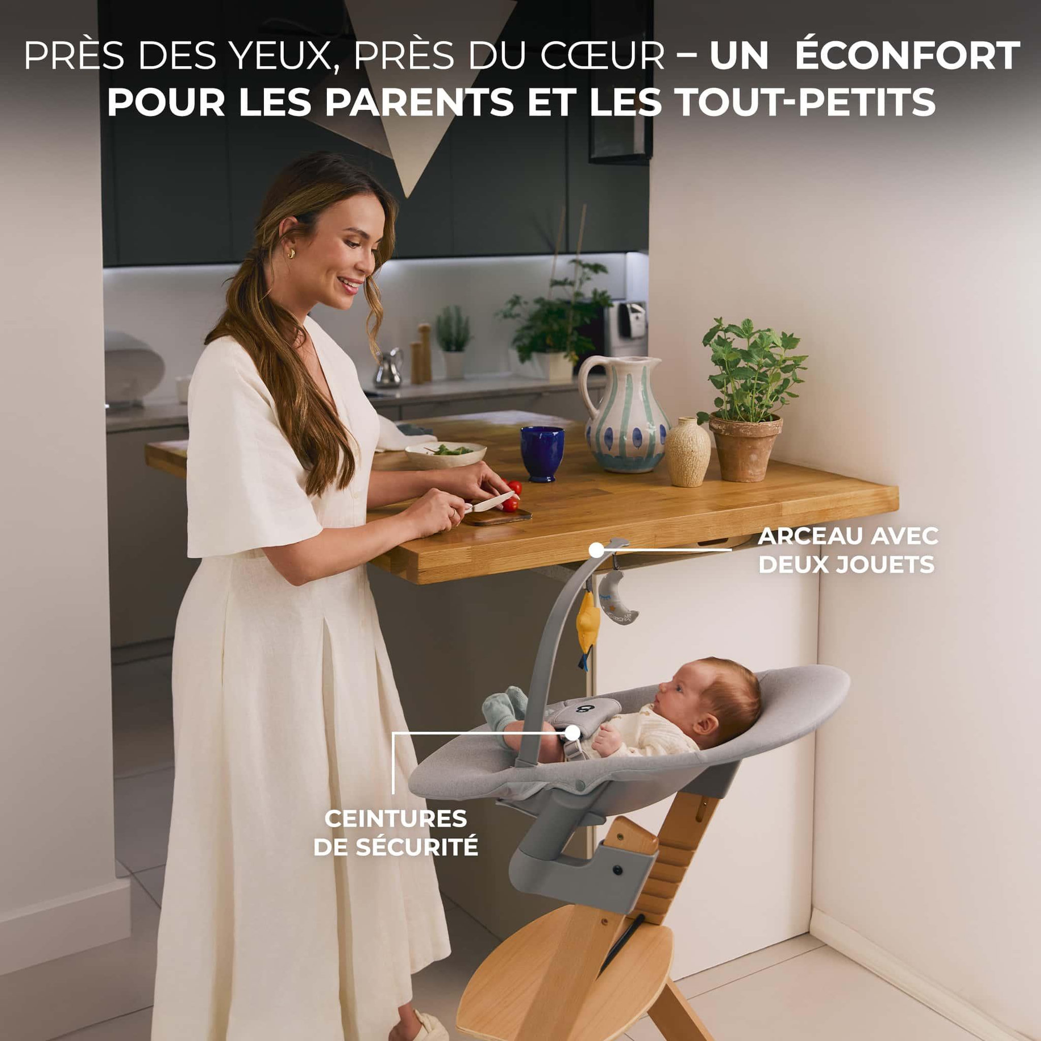 Voir la diapositive 4 : KINDERKRAFT Enock calmee pratique et confortable