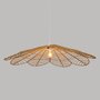 Voir la diapositive 4 : ATMOSPHERA Lampe Suspension  Folk  98cm Naturel