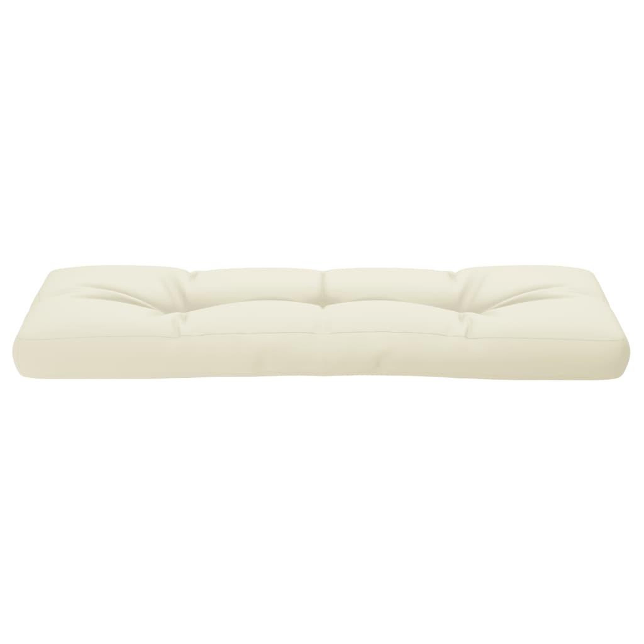 Voir la diapositive 5 : VIDAXL Coussin de palette creme 120x40x12 cm tissu