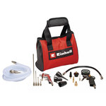 Einhell Kit d'air comprimé , 15 pièces avec manomètre numérique et sac de rangement