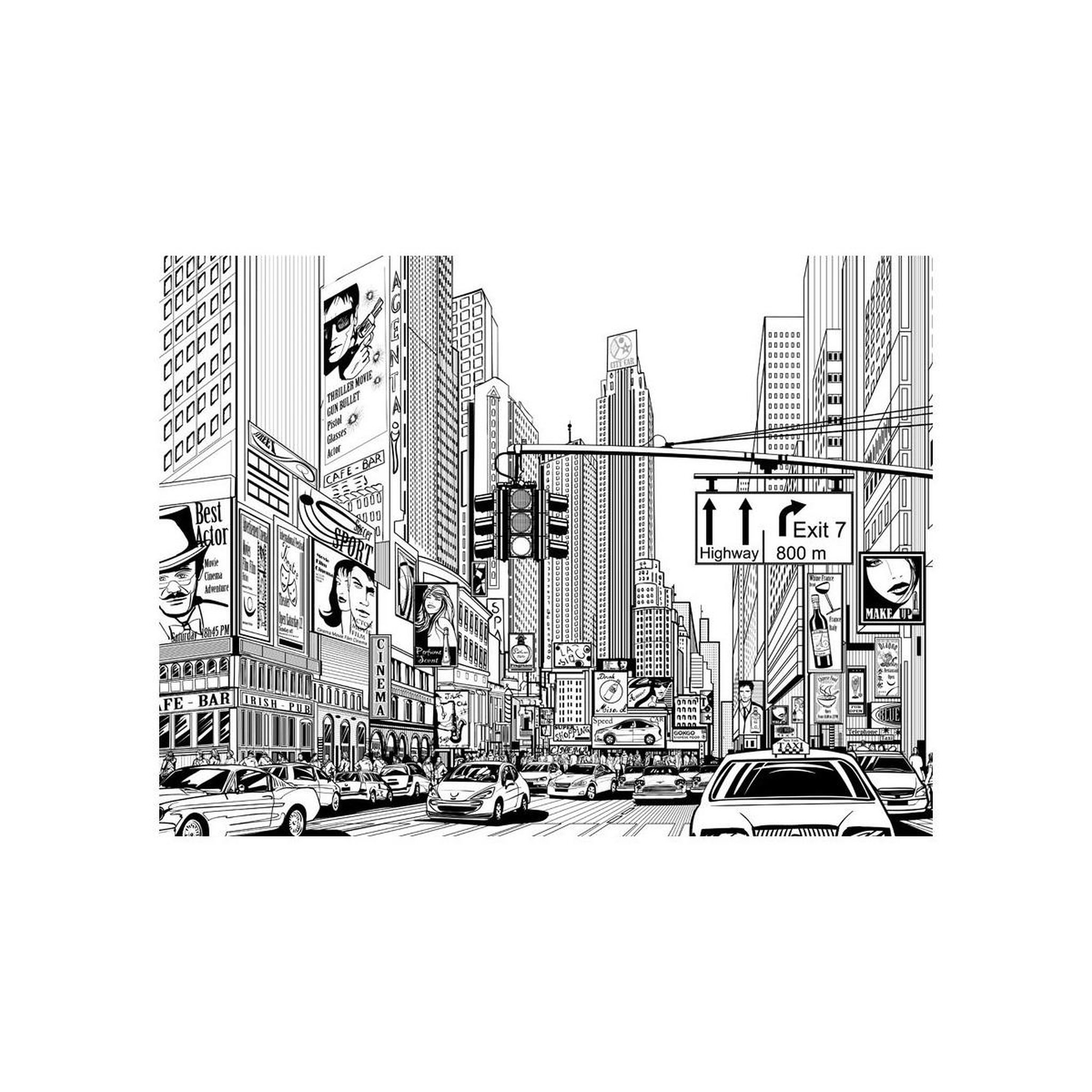 Voir la diapositive 2 : Paris Prix Papier peint  dans les rues de new york