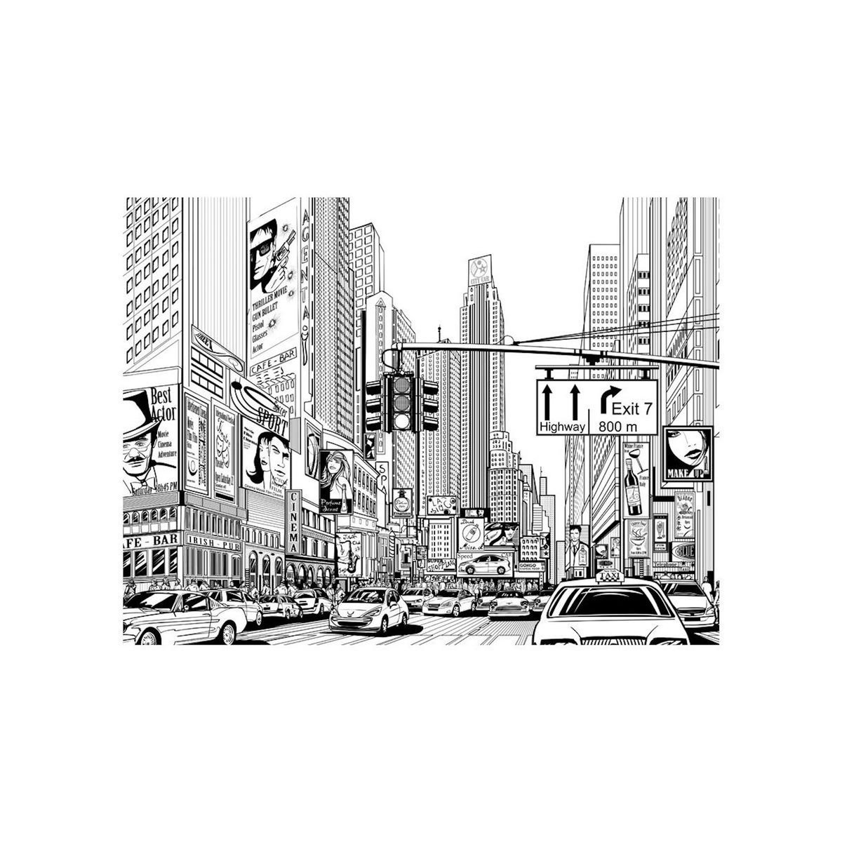Paris Prix Papier Peint  Dans Les Rues de New York