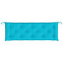 Voir la diapositive 5 : VIDAXL Coussins de banc de jardin lot de 2 turquoise 150x50x7 cm tissu